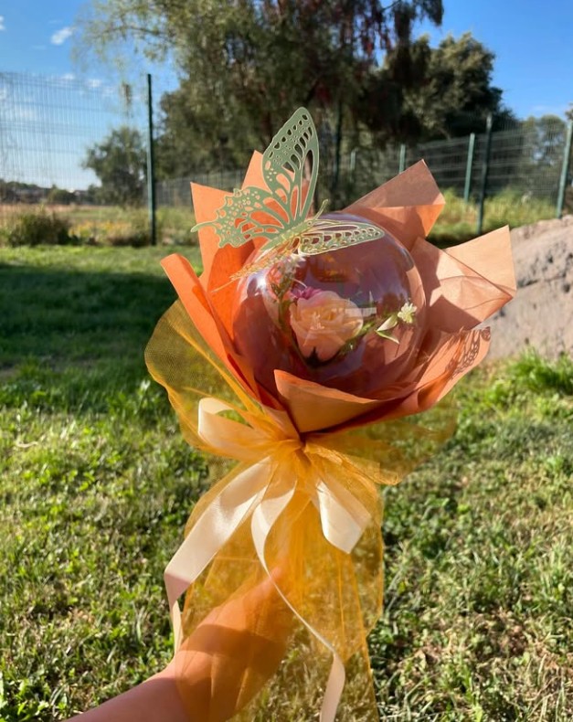 Muestra de Burbuja de Flores Artesanal